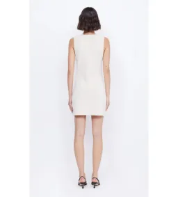 Bec & Bridge  Ilora Knit Mini Dress Ivory Size 12  for rent on The Volte - image 3