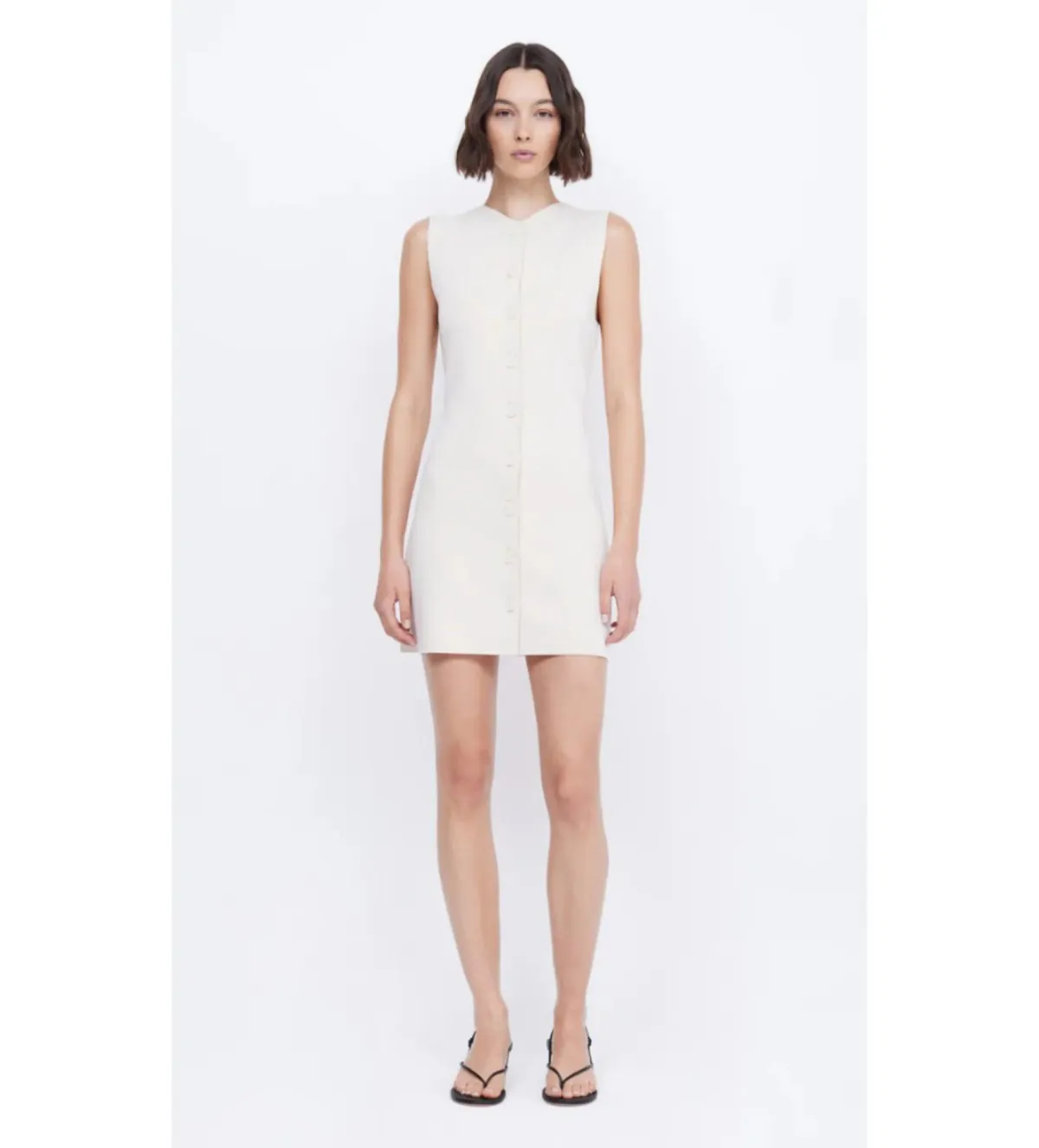 Bec & Bridge  Ilora Knit Mini Dress Ivory Size 12  - Image 1