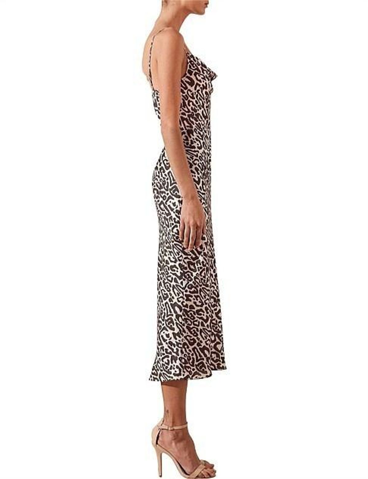 Shona Joy Isabella Cowl Slip Midi Dress Size 6 - Image 2