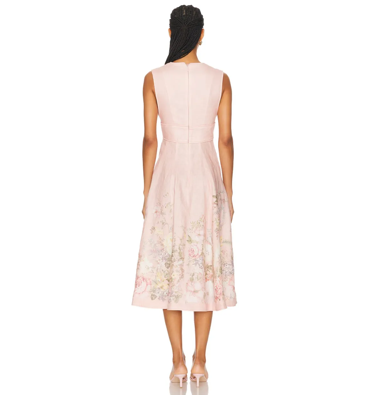 Zimmermann Waverly Plunge Midi Dress Floral Size 0 / AU 8 - Image 3