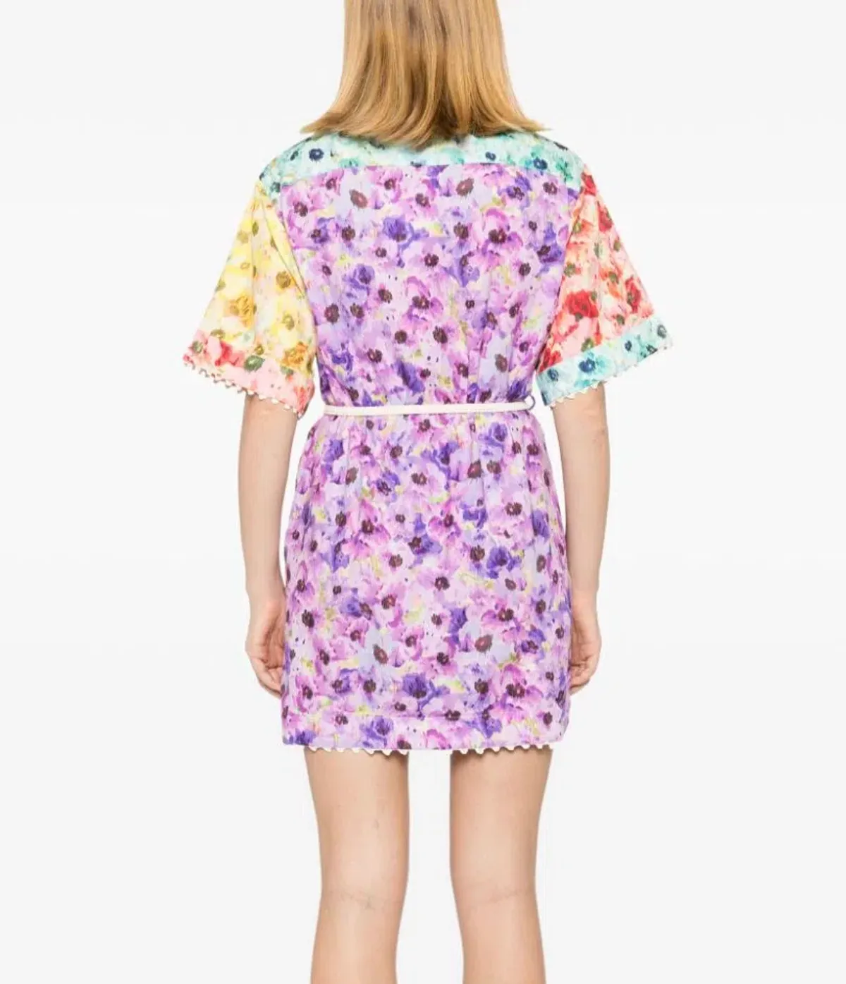 Zimmermann Lightburst Mini Shirt Dress Size AU 10 - Image 2