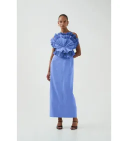 Aje Kira Midi Dress Ocean Wave Size 10 for rent on The Volte - image 1