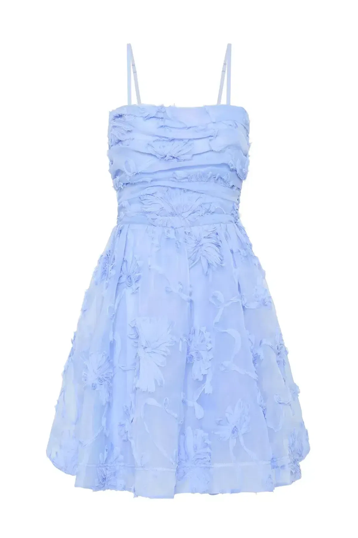 Aje Evangeline Mini Dress Light Sky Blue Size AU 16 - Image 4