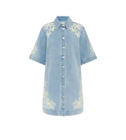 Alemais Charlene Denim Mini Dress Size AU 16  for rent on The Volte - image 6