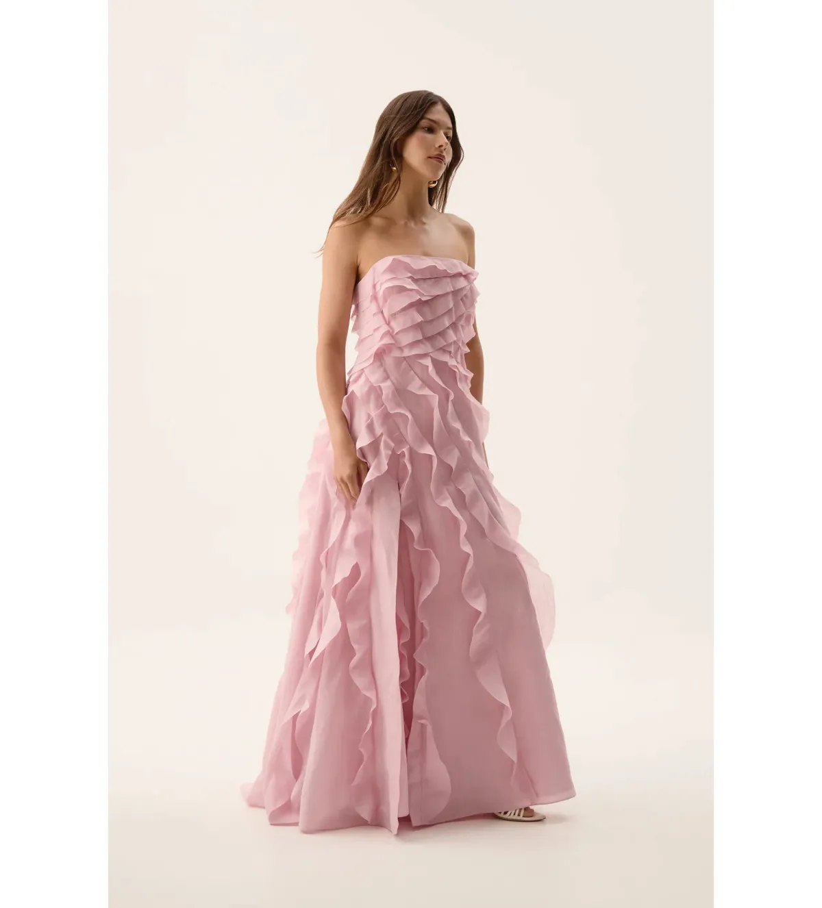 Aje Allaire Gown in Chalk Pink Size AU 8 - Image 2