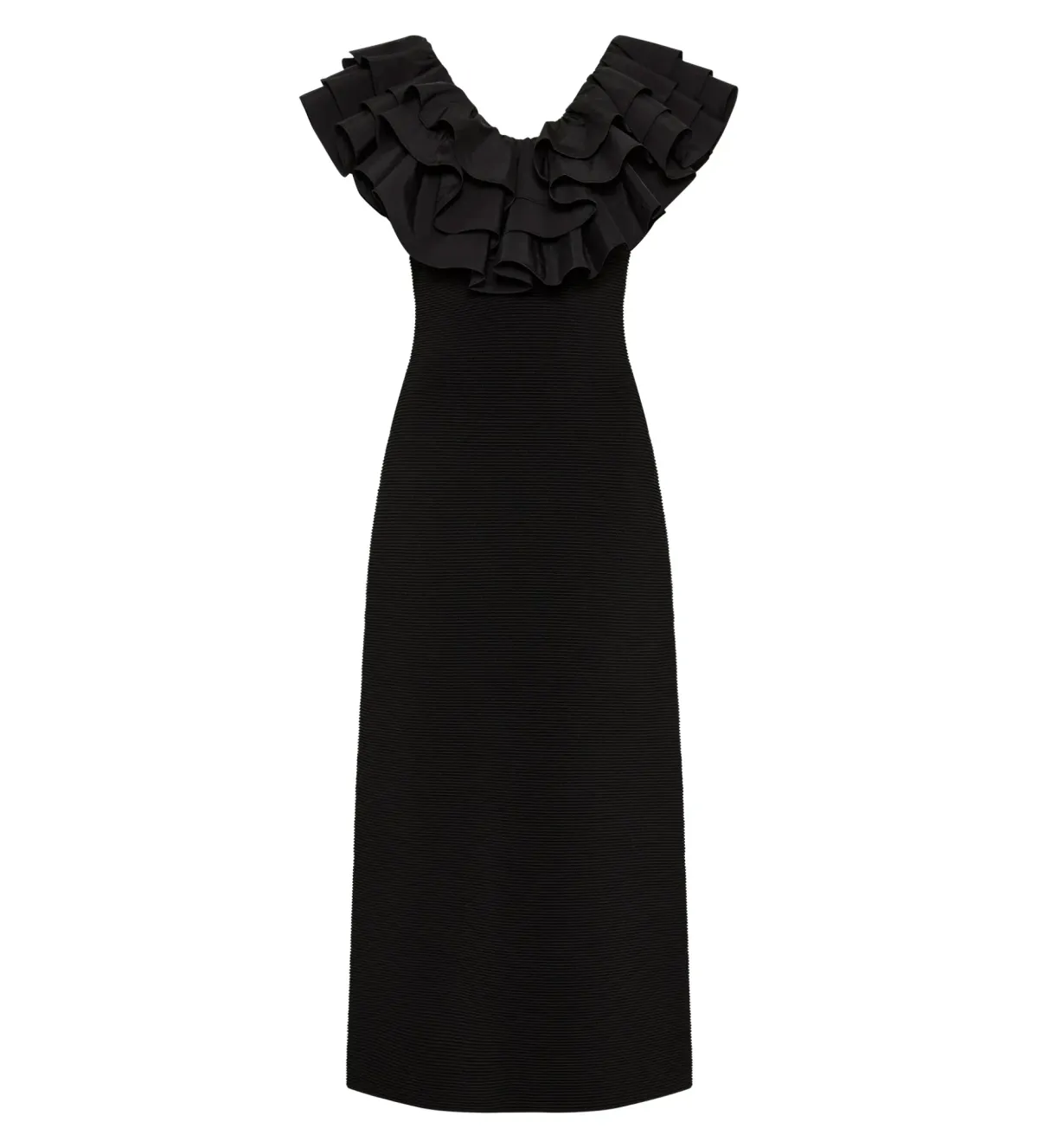 AJE Transcendent Ruffle Midi Dress AU 6 XS - Image 6