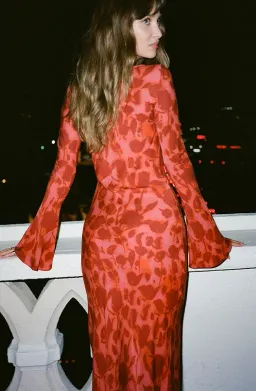  Realisatiion Par The Gia in Havana Red Print Size 10 for rent on The Volte - image 3