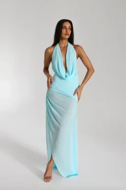 Natalie Rolt Anastasia Mini Dress in Blue Size 6 for rent on The Volte - image 1