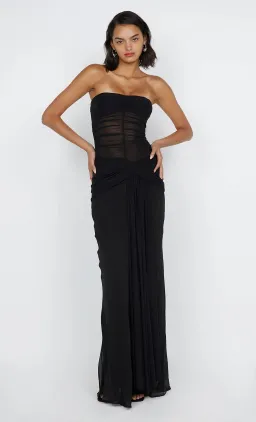Bec & Bridge Noemi Strapless Dress Black Size AU 8 for rent on The Volte - image 1