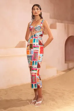 Eliyah The Label Lipari Midi Dress Size XS / Aus 6 for rent on The Volte - image 2