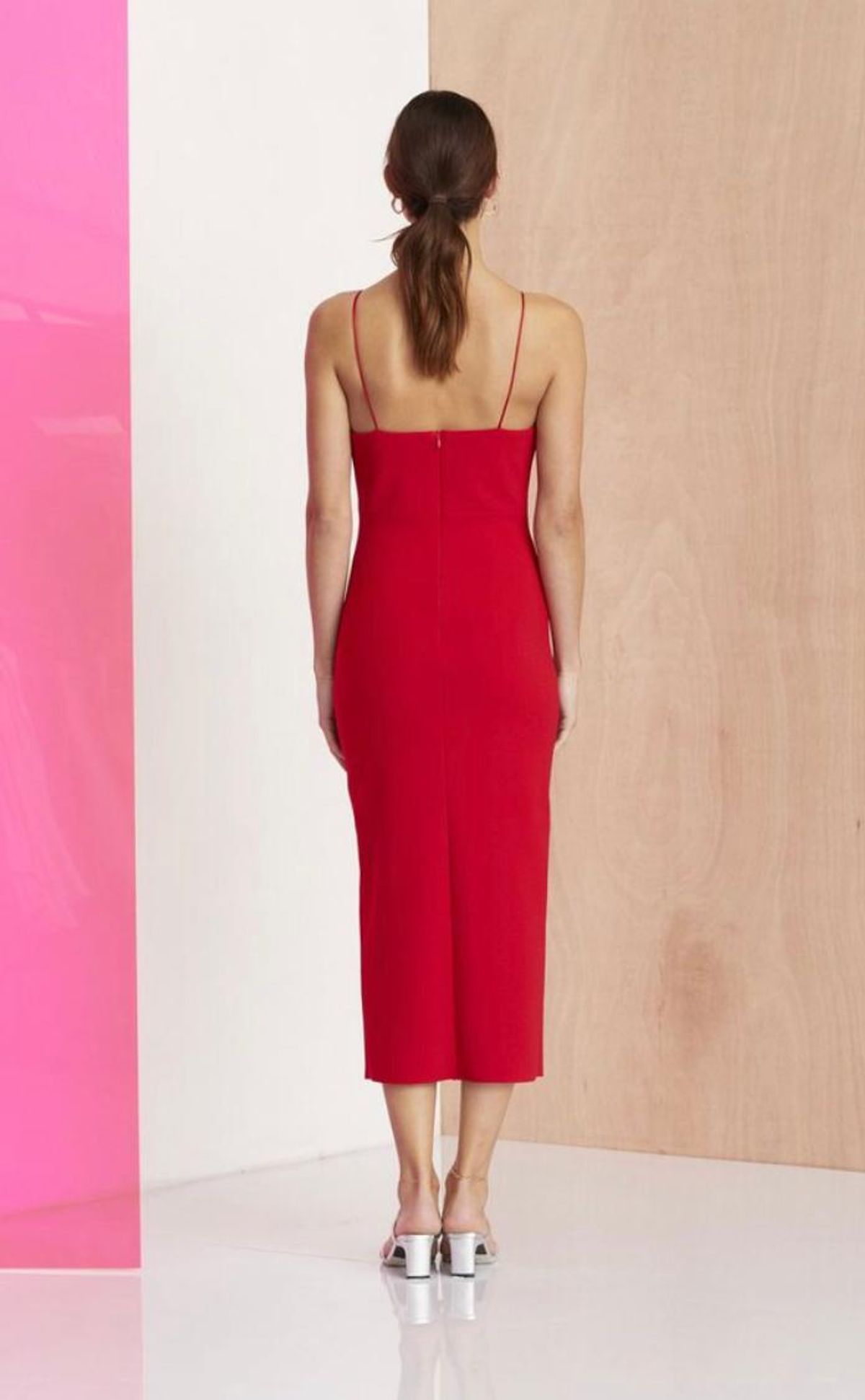 Bec and Bridge C’est Magnifique Split Dress Red  - Image 3