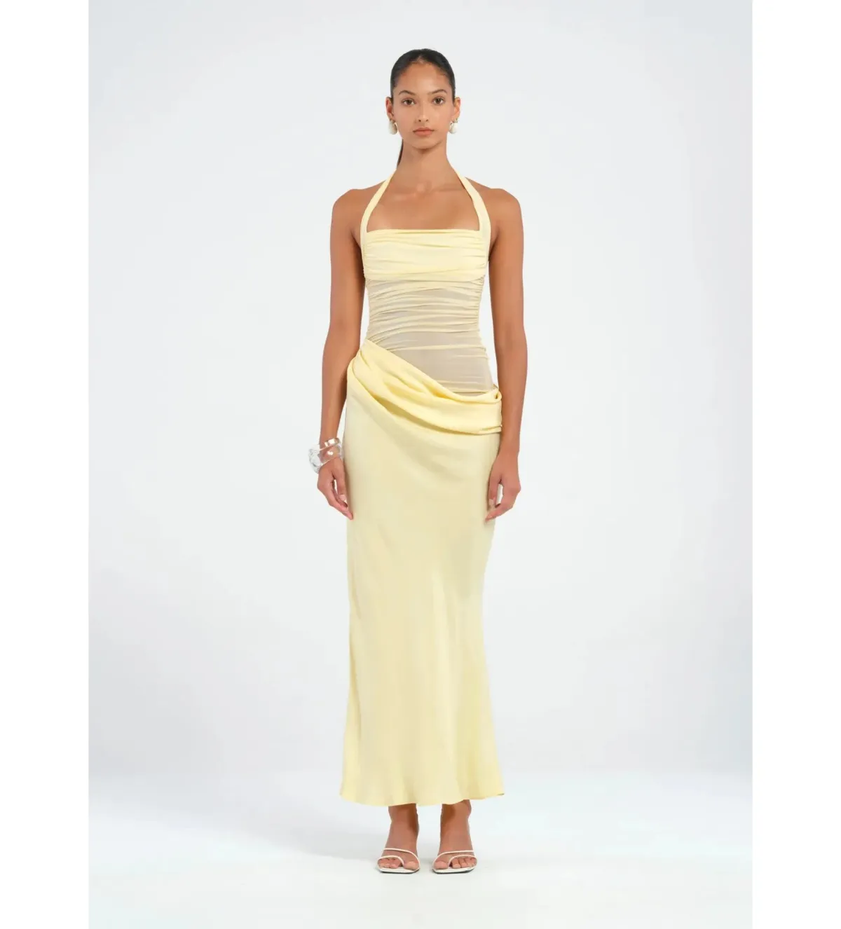 Benni Gina Maxi Dress in Butter Size AU 6 - Image 1