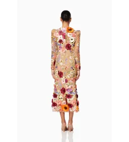Elliott Shannon Floral Midi Dress | Size XL / AU 14 for rent on The Volte - image 2
