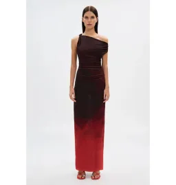 MISHA The Nyra Mesh Gown Venus Print Size AU 6 for rent on The Volte - image 1