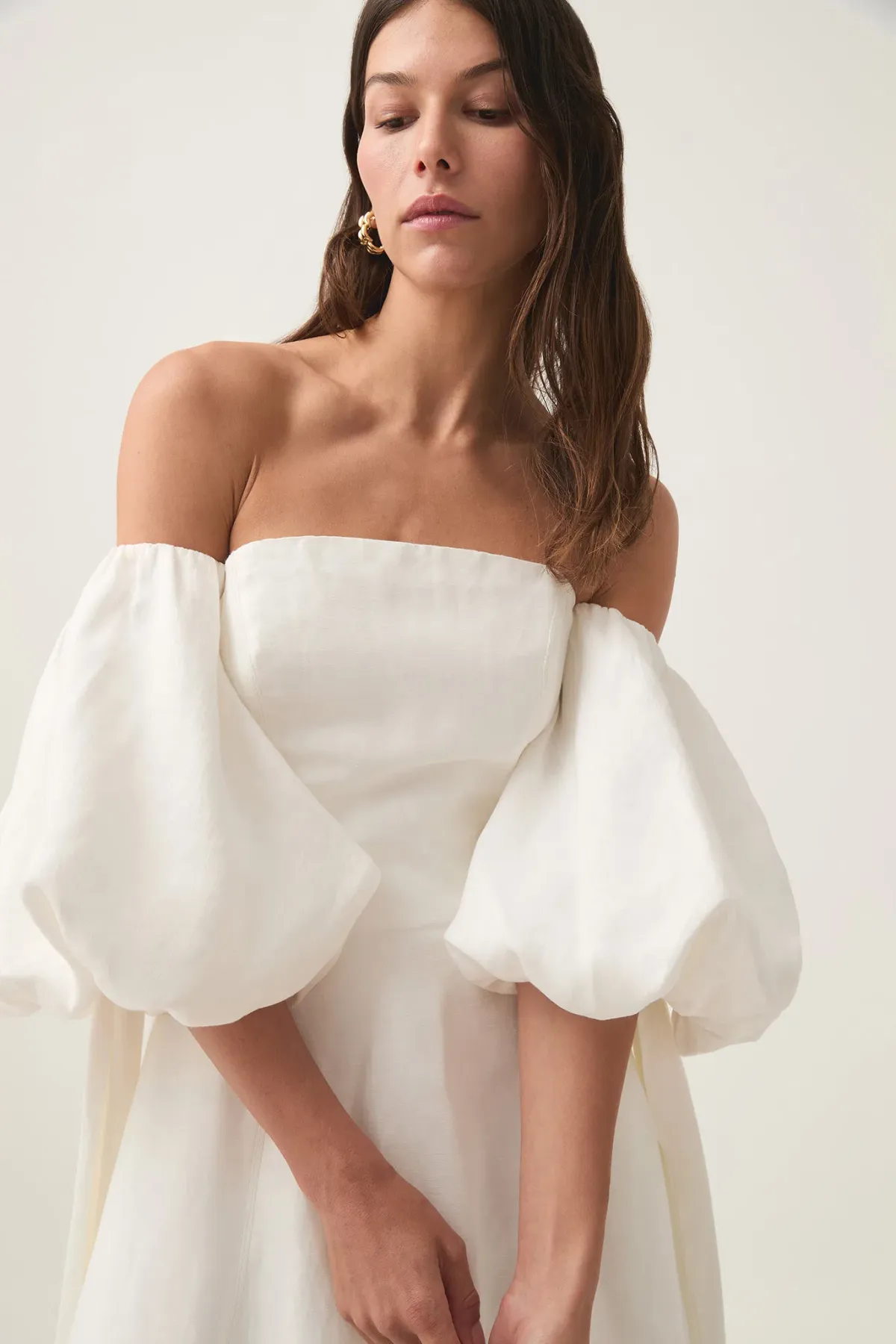 Aje Incarnation Midi Dress Ivory Size 10 - Image 2