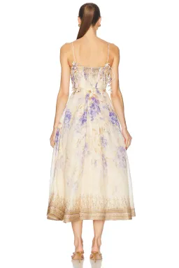 Zimmermann Dawning Picnic Midi Dress Lilac Floral Size 2 / AU 12 for rent on The Volte - image 3