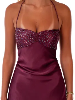 I Am Delilah Jade Maxi Dress Berry Size S / AU 8-10 for rent on The Volte - image 4