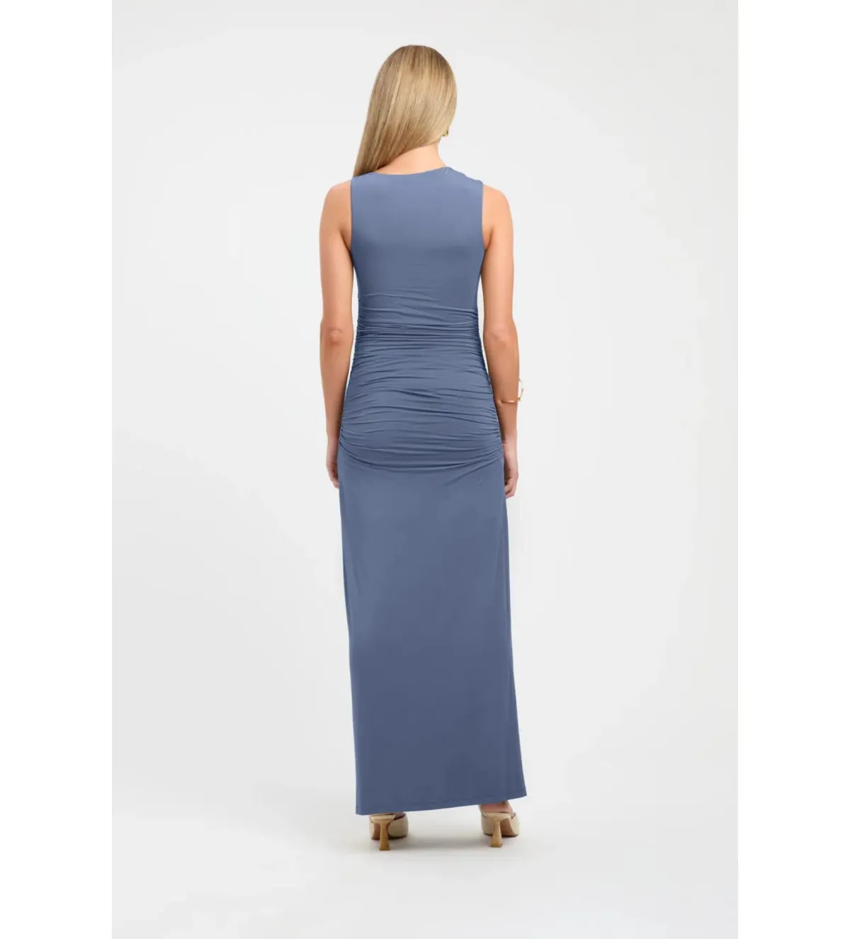 Kookai Alannah Maxi Dress Blue Size AU 8 - Image 3