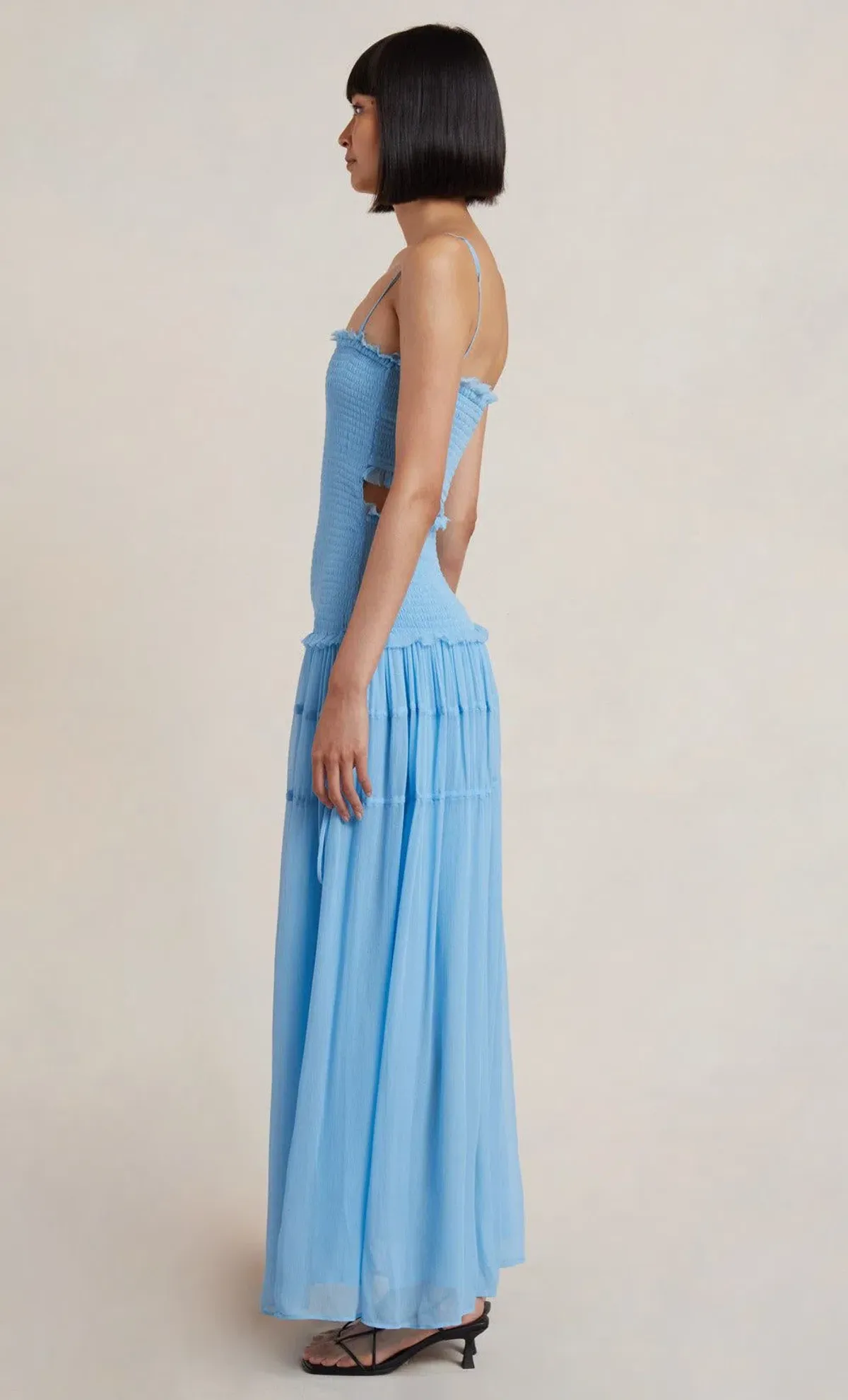 Bec and Bridge Charlotte Cut Out Maxi Dress Blue Size 8 - Image 2