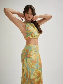 One Mile The Label Jessica Palm Set Multi Size AU 10 for rent on The Volte - image 1