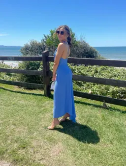 One Swell Swoop Size 6 Dress Blue for rent on The Volte - image 2