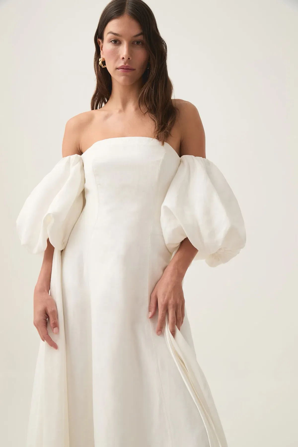 Aje Incarnation Midi Dress Ivory Size 14 - Image 2