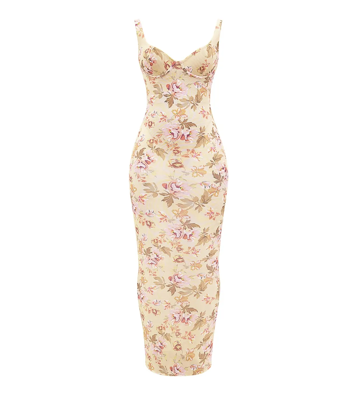 House of CB Robina Honeyflower Sheer Maxi Dress Print Size XS/AU 6 - Image 6