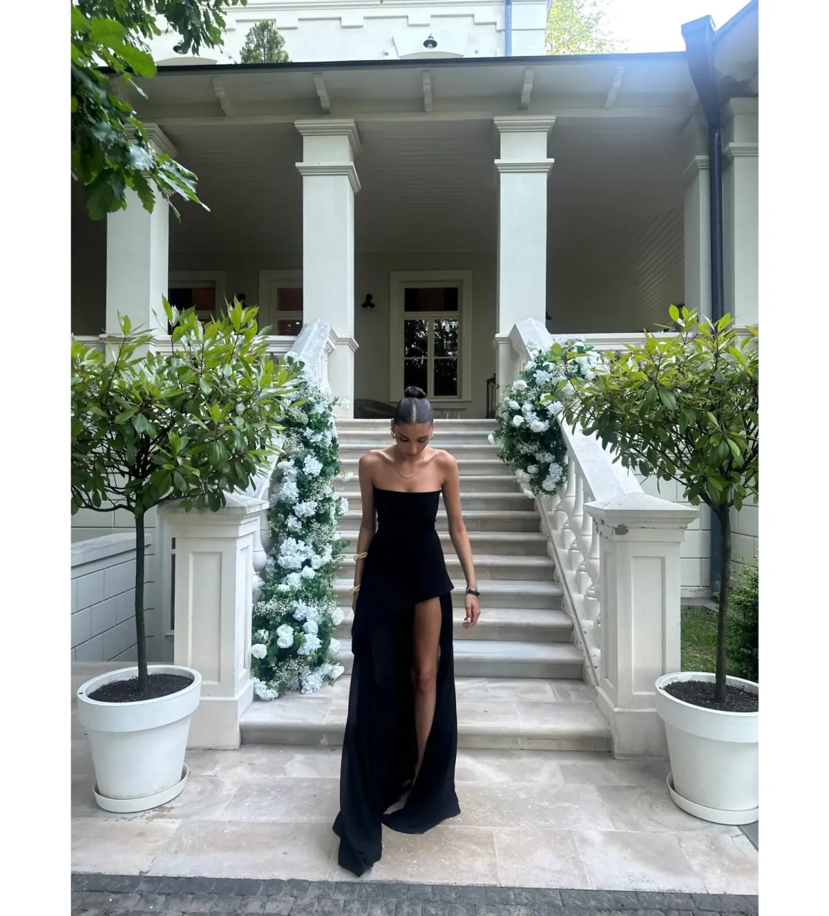 Matterstore Monaco Black Dress with Scarf Black Size 10 - Image 1