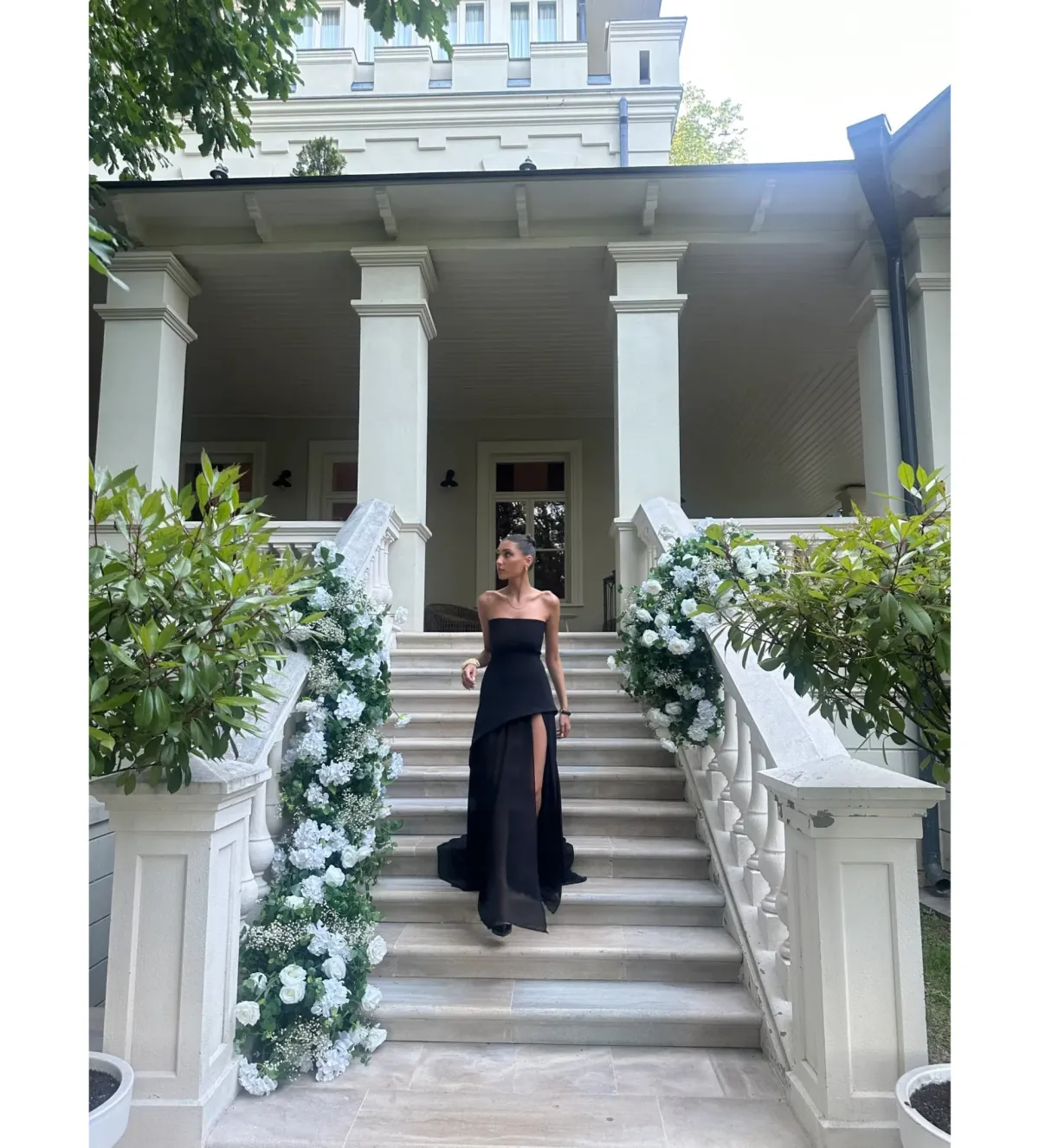 Matterstore Monaco Black Dress with Scarf Black Size 10 - Image 2