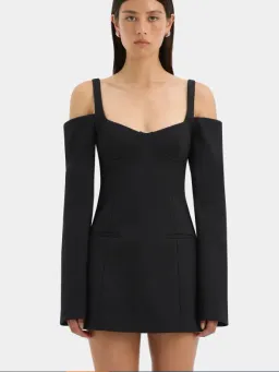 Sir Sandrine Long Sleeve Mini Dress Black Size 8 for rent on The Volte - image 2