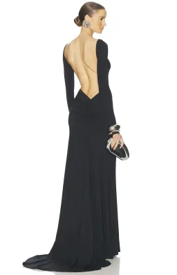 Helsa The Heidi Dress Black Maxi Size AU 8 for rent on The Volte - image 3