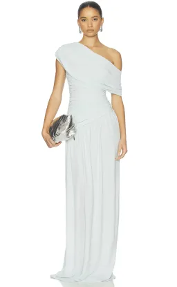 Helsa The Apolla Jersey Dress Blue Size S / AU 8 for rent on The Volte - image 3