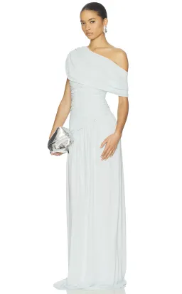 Helsa The Apolla Jersey Dress Blue Size S / AU 8 for rent on The Volte - image 1