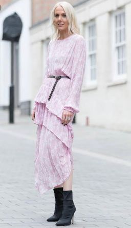 PREEN LINE Eden Asymmetric Pink Ruffle Dress Size 10 for rent on The Volte - image 3