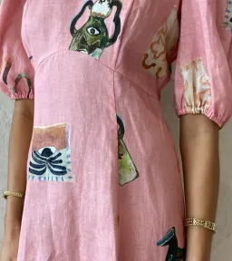 Alemais Cleo Midi Dress Size 12 for rent on The Volte - image 4