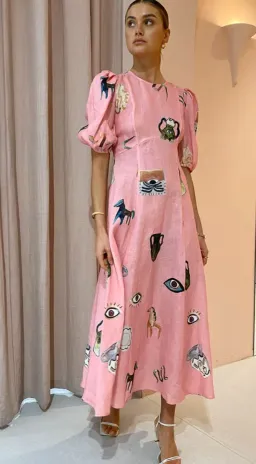 Alemais Cleo Midi Dress Size 12 for rent on The Volte - image 2