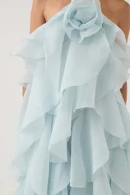 Aje Pandorea Blue Maxi Dress Size 8 for rent on The Volte - image 5