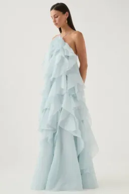 Aje Pandorea Blue Maxi Dress Size 8 for rent on The Volte - image 2