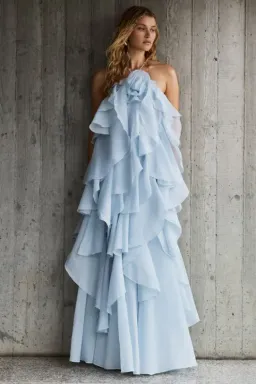 Aje Pandorea Blue Maxi Dress Size 10 for rent on The Volte - image 6