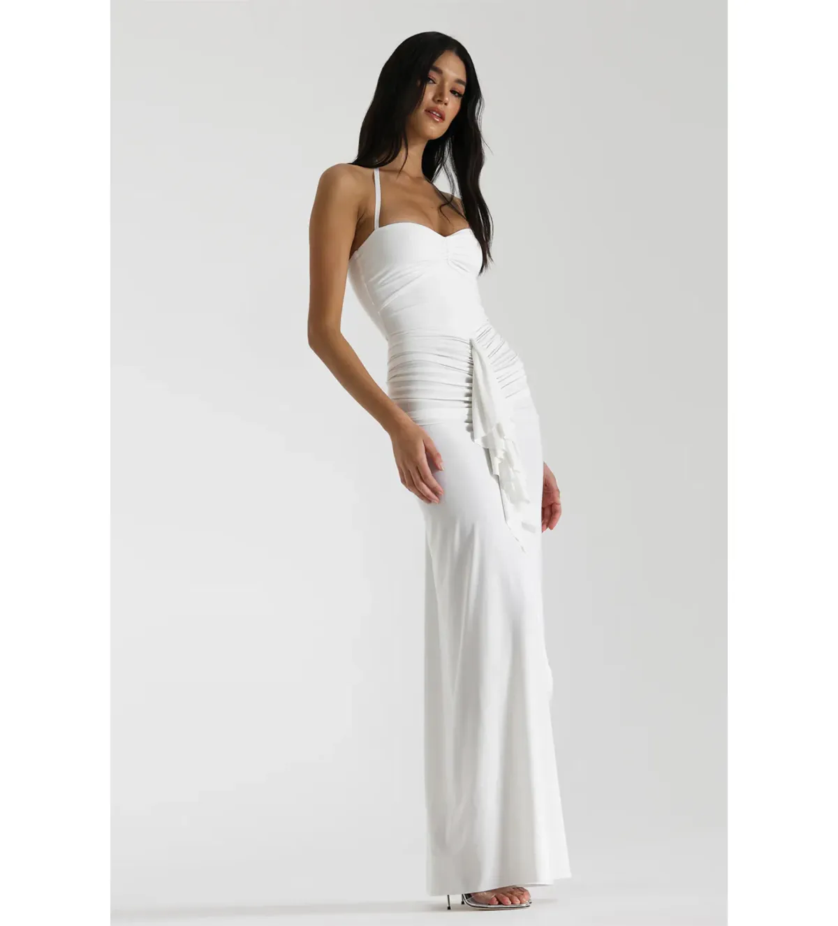 Natalie Rolt White Shontae Gown Size AU 8 - Image 2