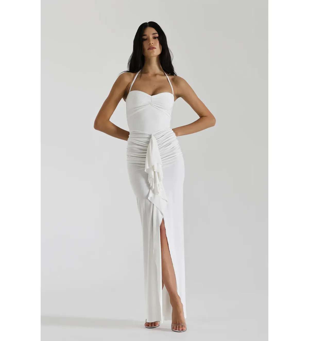 Natalie Rolt White Shontae Gown Size AU 8 - Image 1