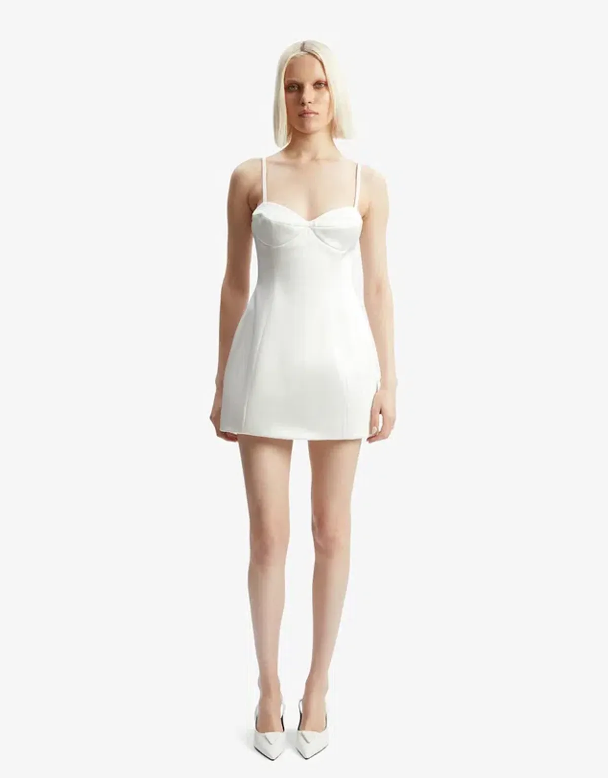 Bardot Marcello Hourglass Mini Dress White Size 8 - Image 1