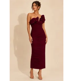 Rachel Gilbert Jensen Dress in Merlot Size 3/AU12  for rent on The Volte - image 1