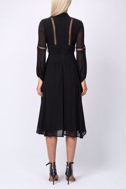 White Seude SILK PETA DRESS SIZE 8 [BRAND NEW} for rent on The Volte - image 2