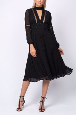 White Seude SILK PETA DRESS SIZE 8 [BRAND NEW} for rent on The Volte - image 1