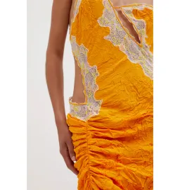 Christopher Esber Crimped Lace Cami Dress Valencia/Multi Size AU 4  for rent on The Volte - image 5