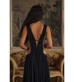 Mirror Palais Venus Gown in Black Size AU 10 for rent on The Volte - image 4