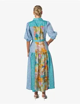 Kachel Hazel Maxi Shirt Dress Multi Size 6 for rent on The Volte - image 3