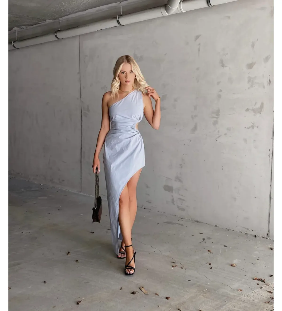 Natalie Rolt Frida Dress Sky Blue AU 12 - Image 1