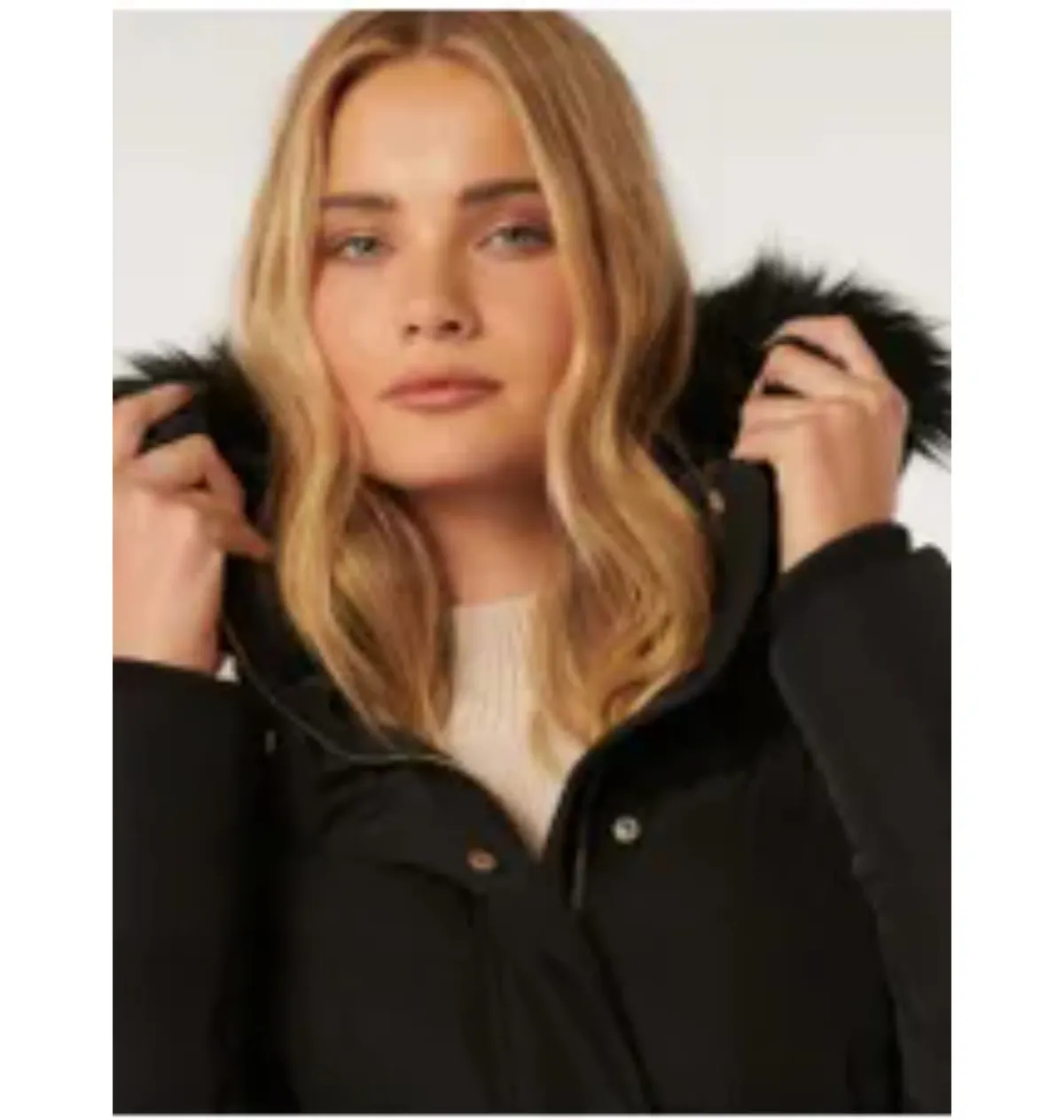 Ariana Belted Puffa Jacket Black Size 16 - Image 3